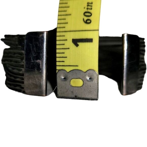 Charcoal Wire Cuff Bracelet 1" thick Fashion jewelry - Picture 7 of 7